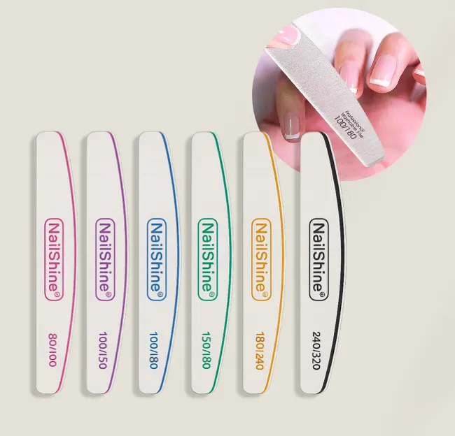 [HMNF-25] Half Moon Nail File (Pink Edge)