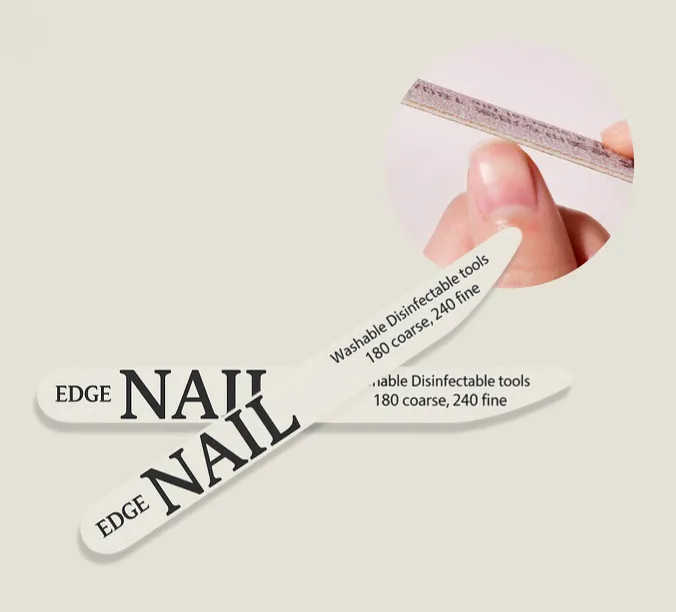 Thin Wooden Pro Nail File (Gray)